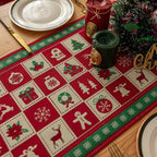 Christmas Checked Table Runner