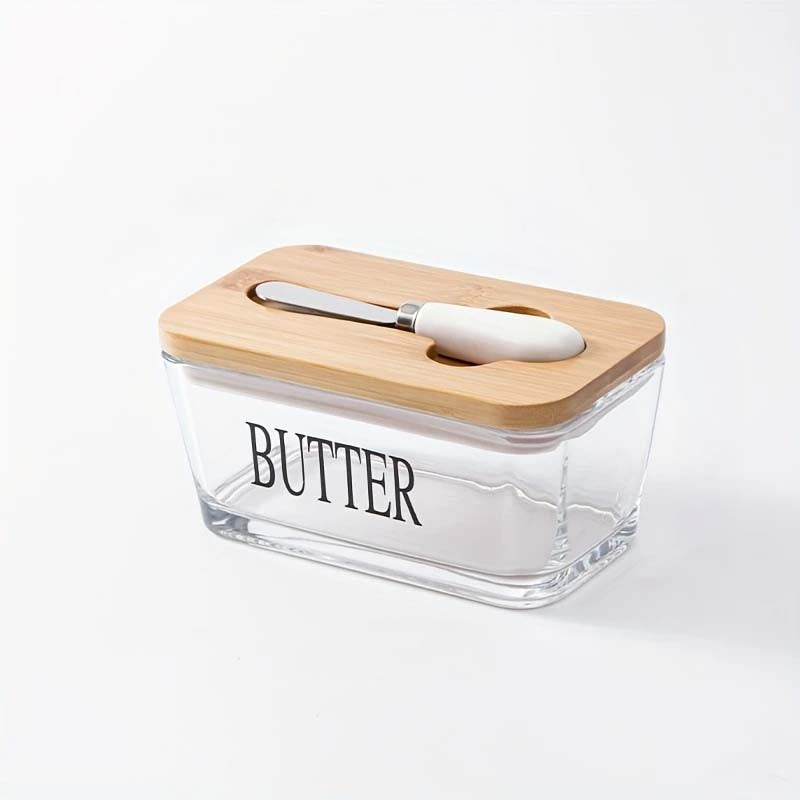 Valio Glass Butter Dish