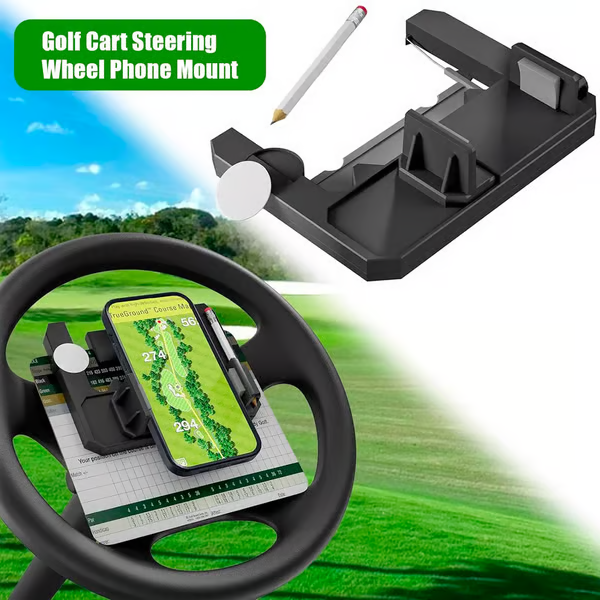 🌟⛳ Golf cart steering wheel phone holder