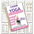🔥30-Day Chair Yoga Weight Loss Spiral-Bound Notebook & Step-by-Step Exercise Guide - At-Home Fitness Journal