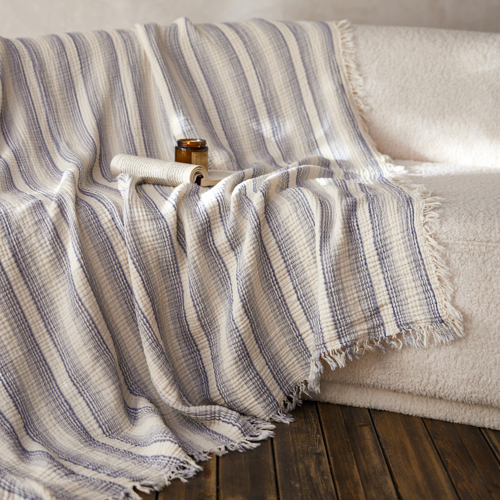 Woven Stripe Throw Blanket