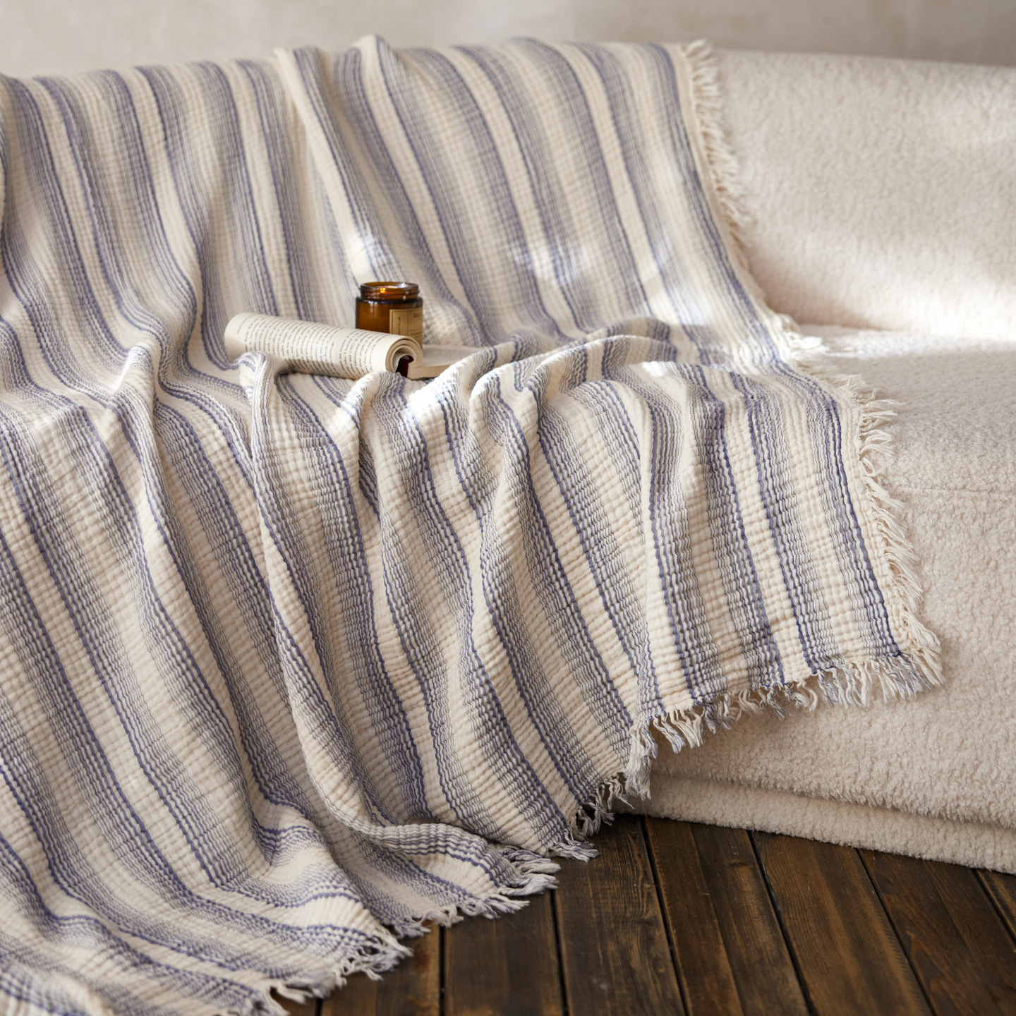 Woven Stripe Throw Blanket