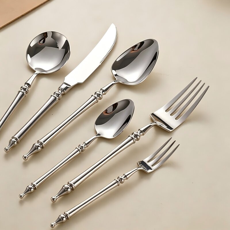 Xena Silver Stainless Steel Cutlery Set