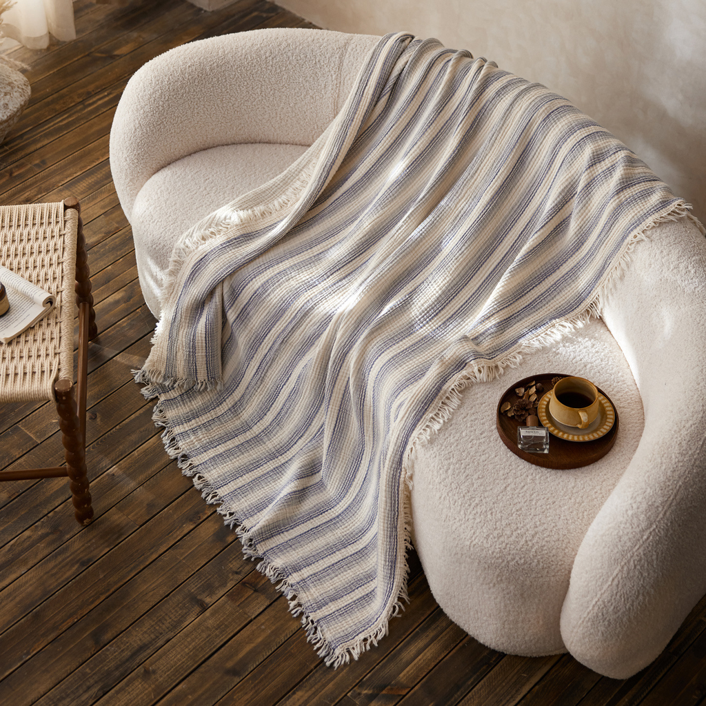 Woven Stripe Throw Blanket
