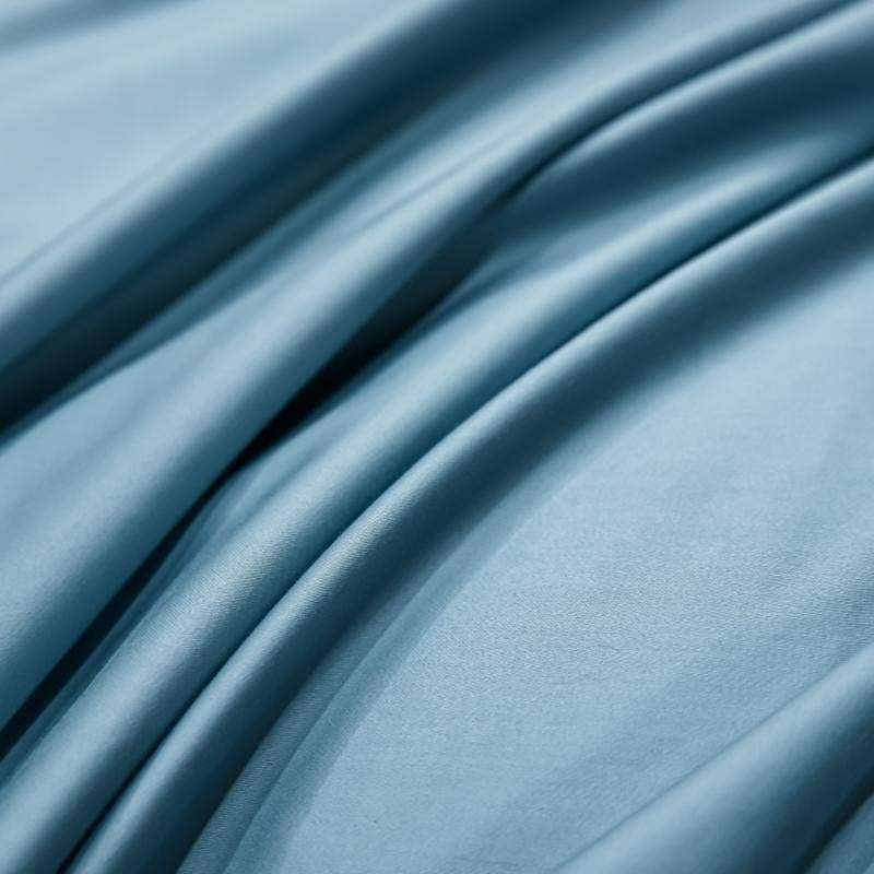 Neo Sky Blue Silky Egyptian Cotton Bedding Set