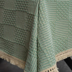 Vintage Geo Weave Tablecloth