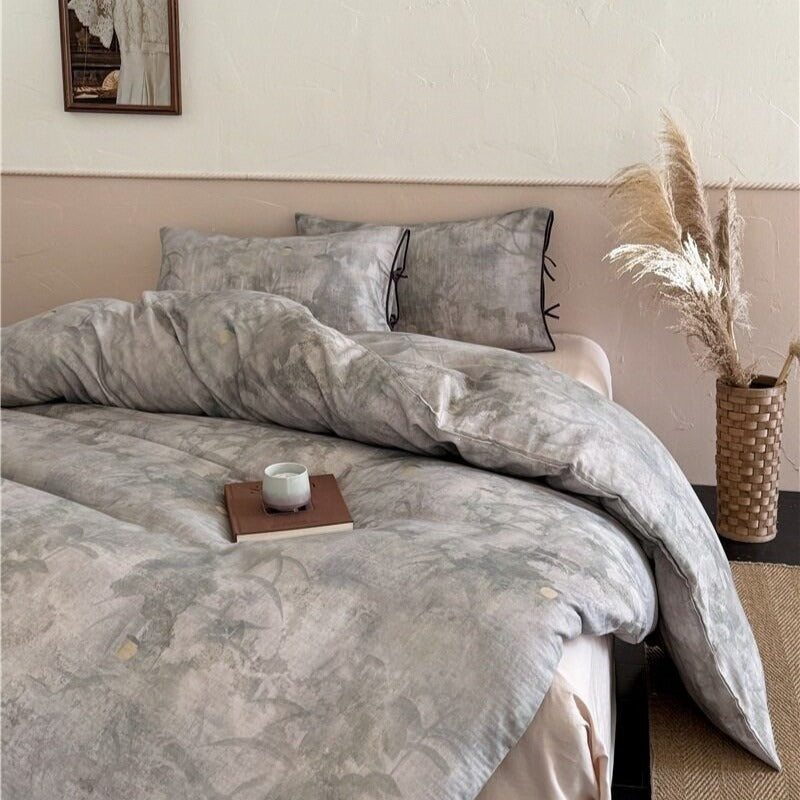 Misty Bamboo Grove Bedding Set