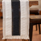 Nordic Woven Stripe Table Runner