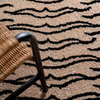 Beige Tiger Stripe Rug