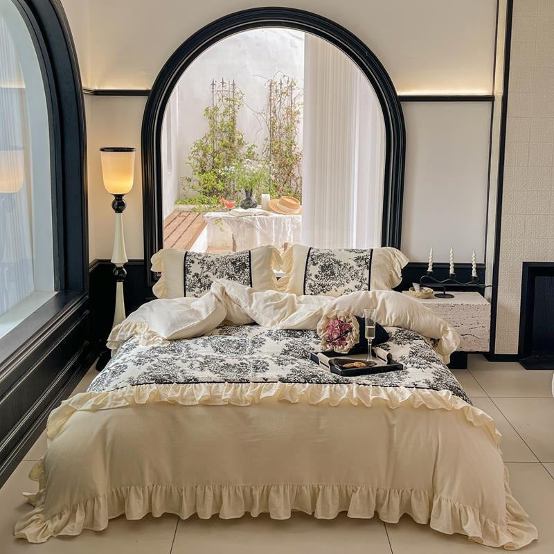 Black Forest Ruffle Bedding Set