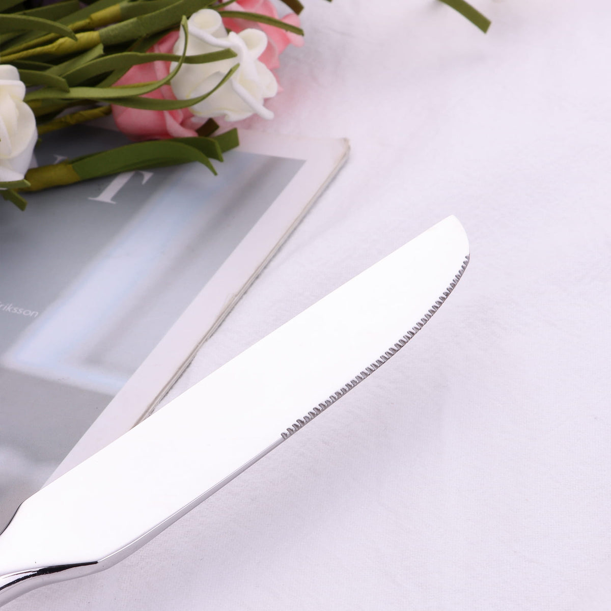 Monarque Silver Hexagonal Stainless Steel Cutlery Set