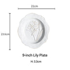 Botanical Embossed Plate