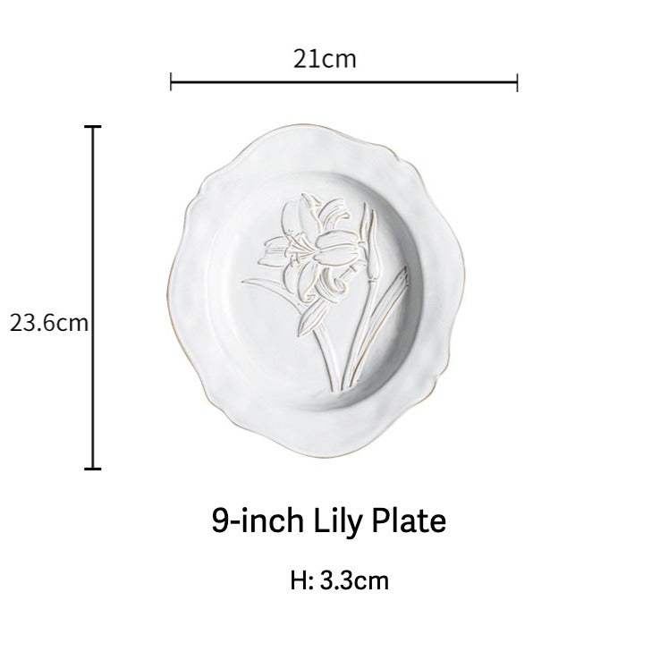 Botanical Embossed Plate