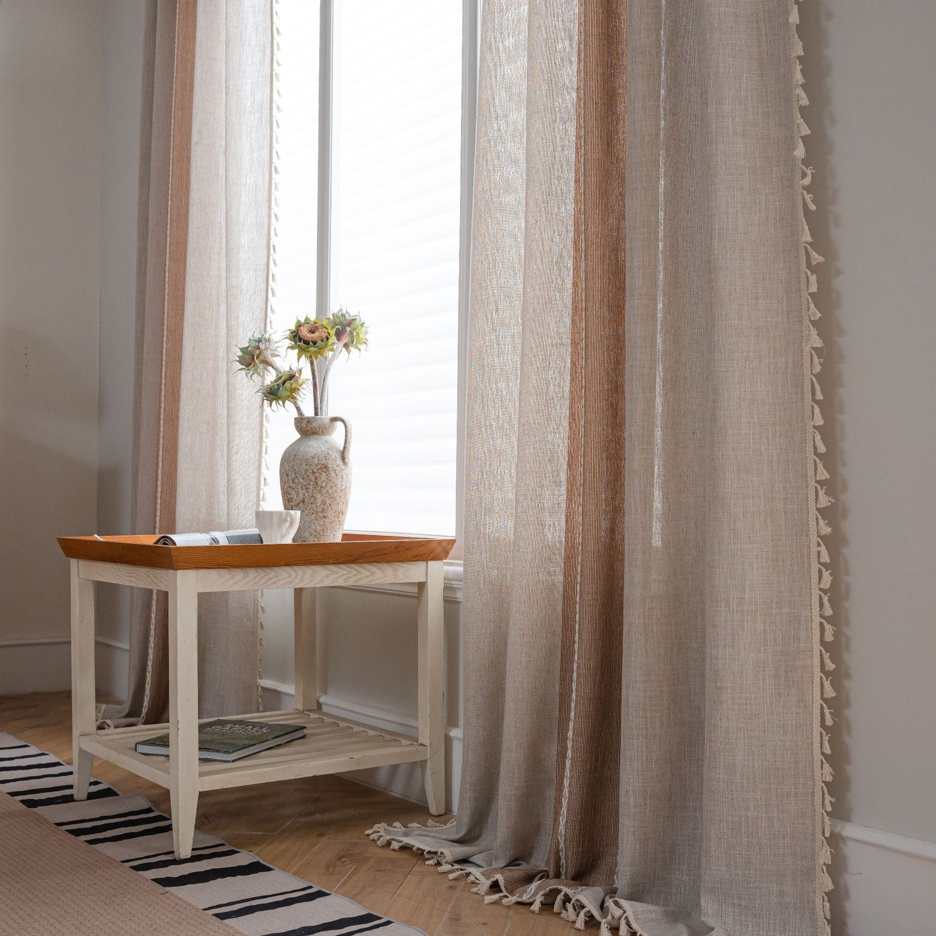 Farmhouse Tassel Curtain