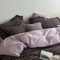 Ruffle Checker Bedding Set