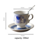 Azure Bloom Teacup Set