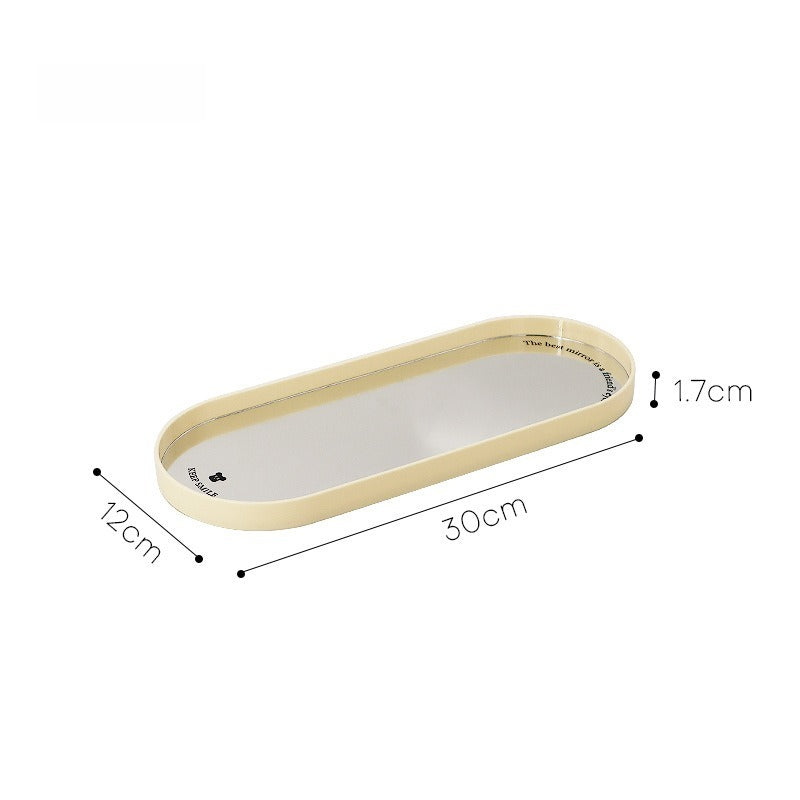 Oval Mirror Tray