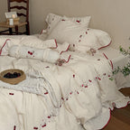 Cherry Kiss Ruffle Bedding Set