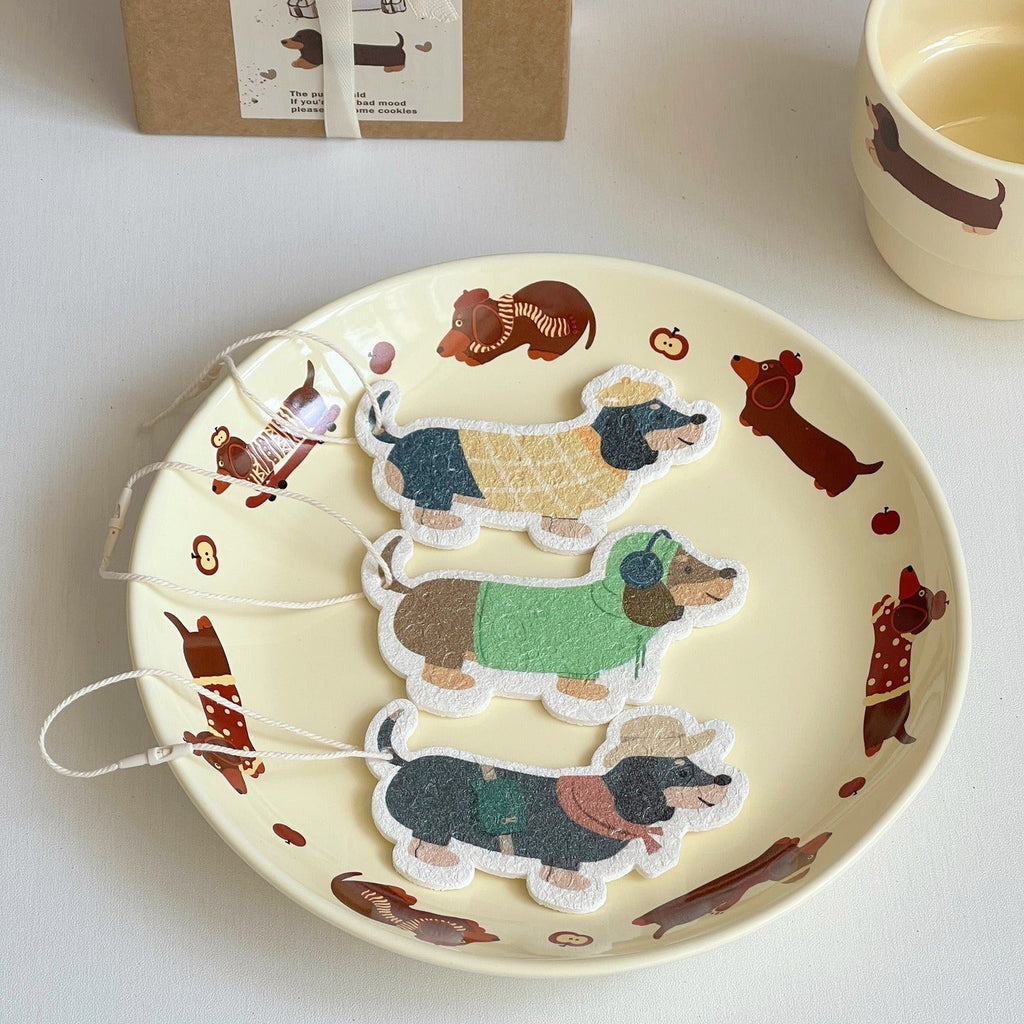 Gentle Dachshund Dish Sponge Set