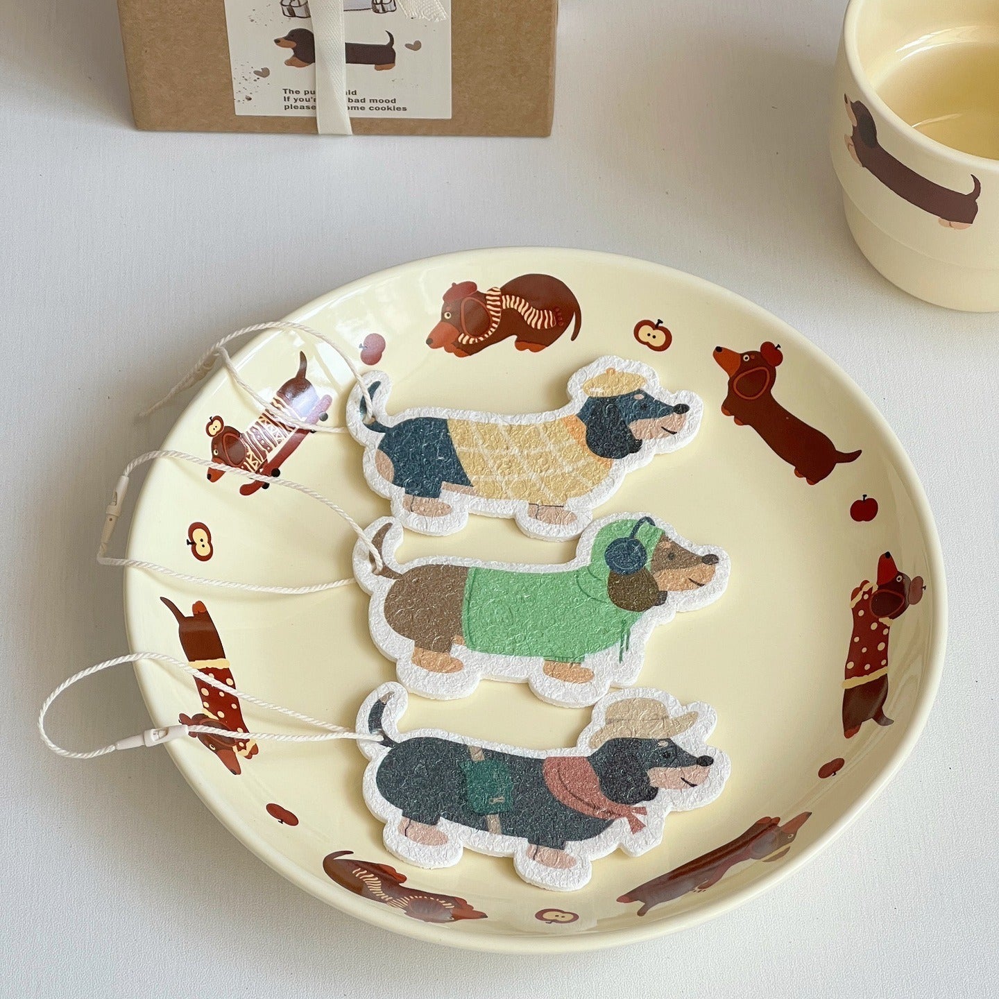 Gentle Dachshund Dish Sponge Set