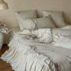 Old Rose Embroidery Bedding Set