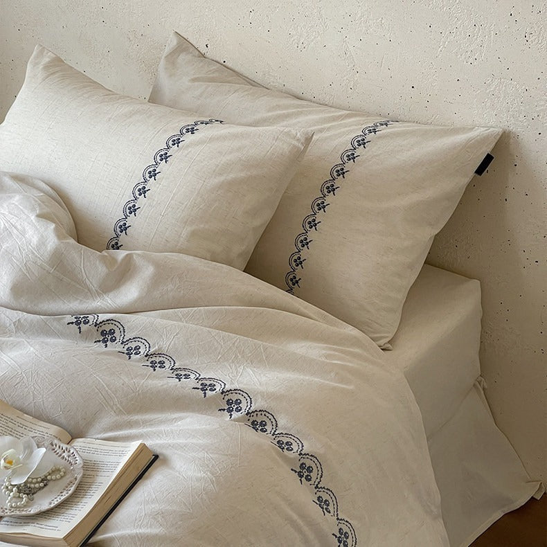 Indigo Coast Linen Bedding Set