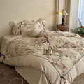 Oil Painting Floral Bedding Set
