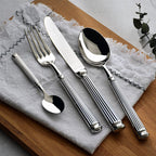 Emilia Roman Fluted Luxury Stainless Steel Cutlery Set