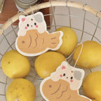 Taiyaki Kitty Dish Sponge Set