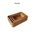 Seabreeze Rattan Storage Basket Set