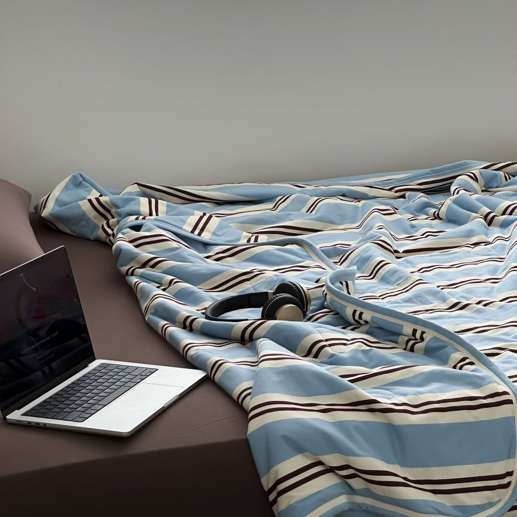 Heritage Stripe Summer Quilted Blanket