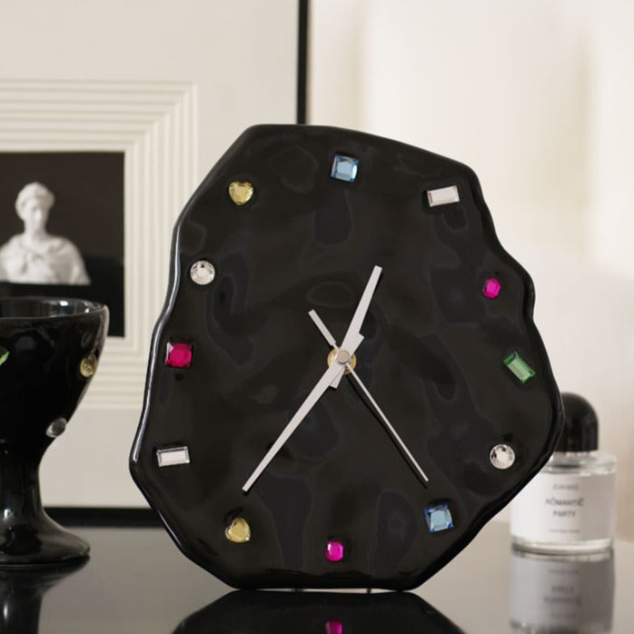 Gem Glam Ceramic Clock