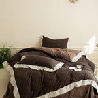 Morning Coffee Tartan Bedding Set