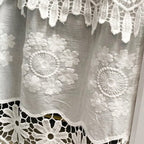 Royal White Lace Cabinet Curtain