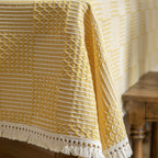 Vintage Geo Weave Tablecloth