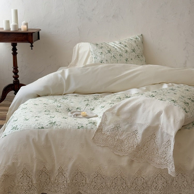 Sunlit Garden Lace Bedding Set