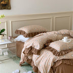 Frilly Floral Bedding Set
