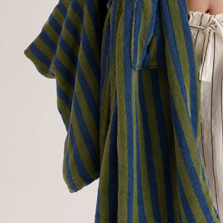 Beach Villa Striped Bathrobe Unisex - FINAL SALE