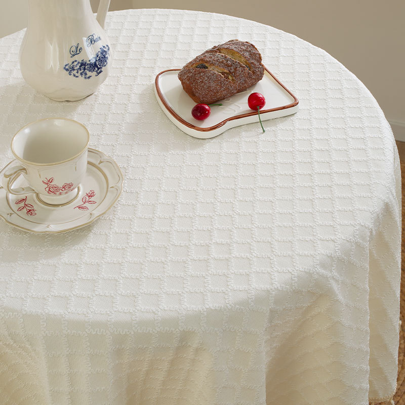 Soft Grid Morning Tablecloth
