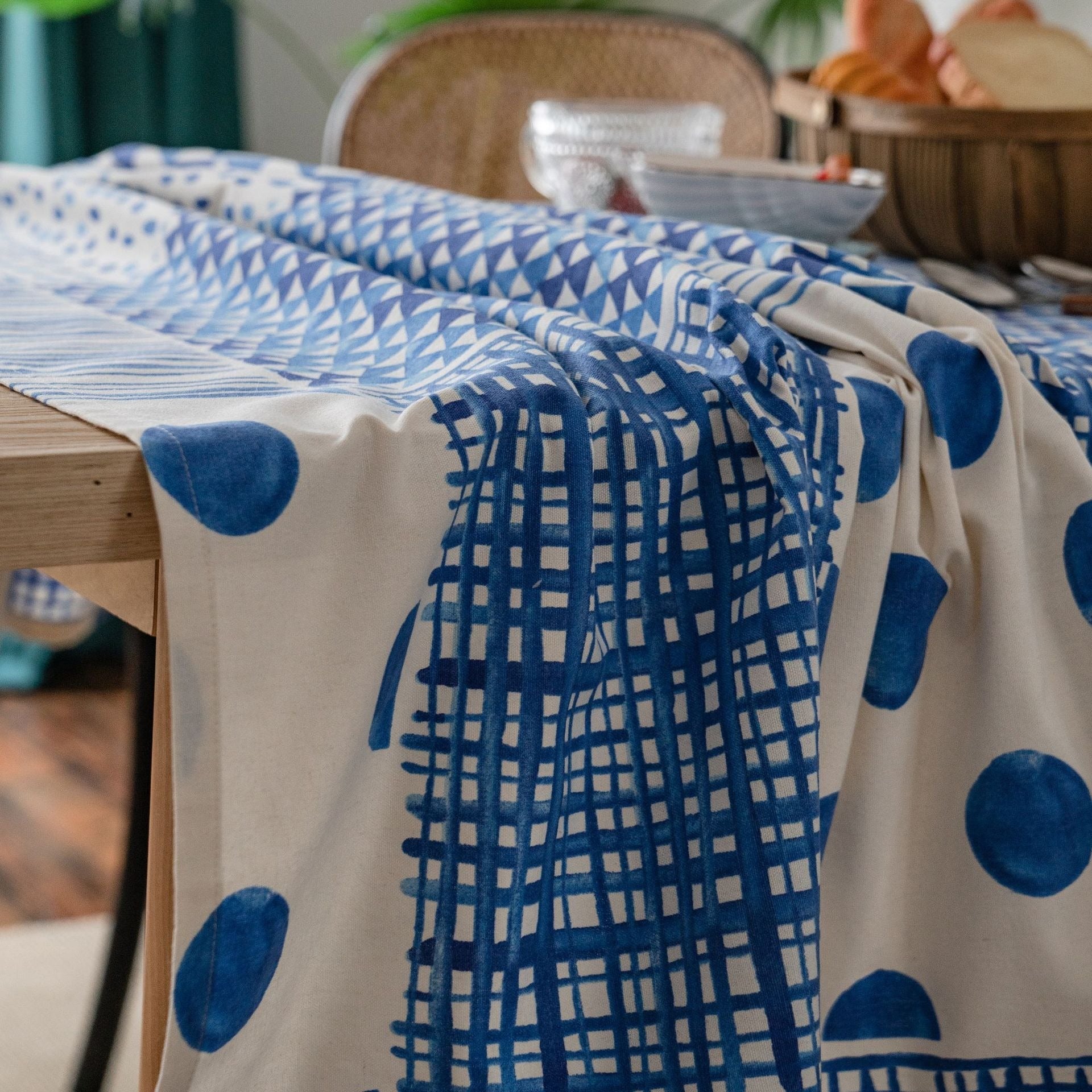 Mediterranean Blue Tablecloth