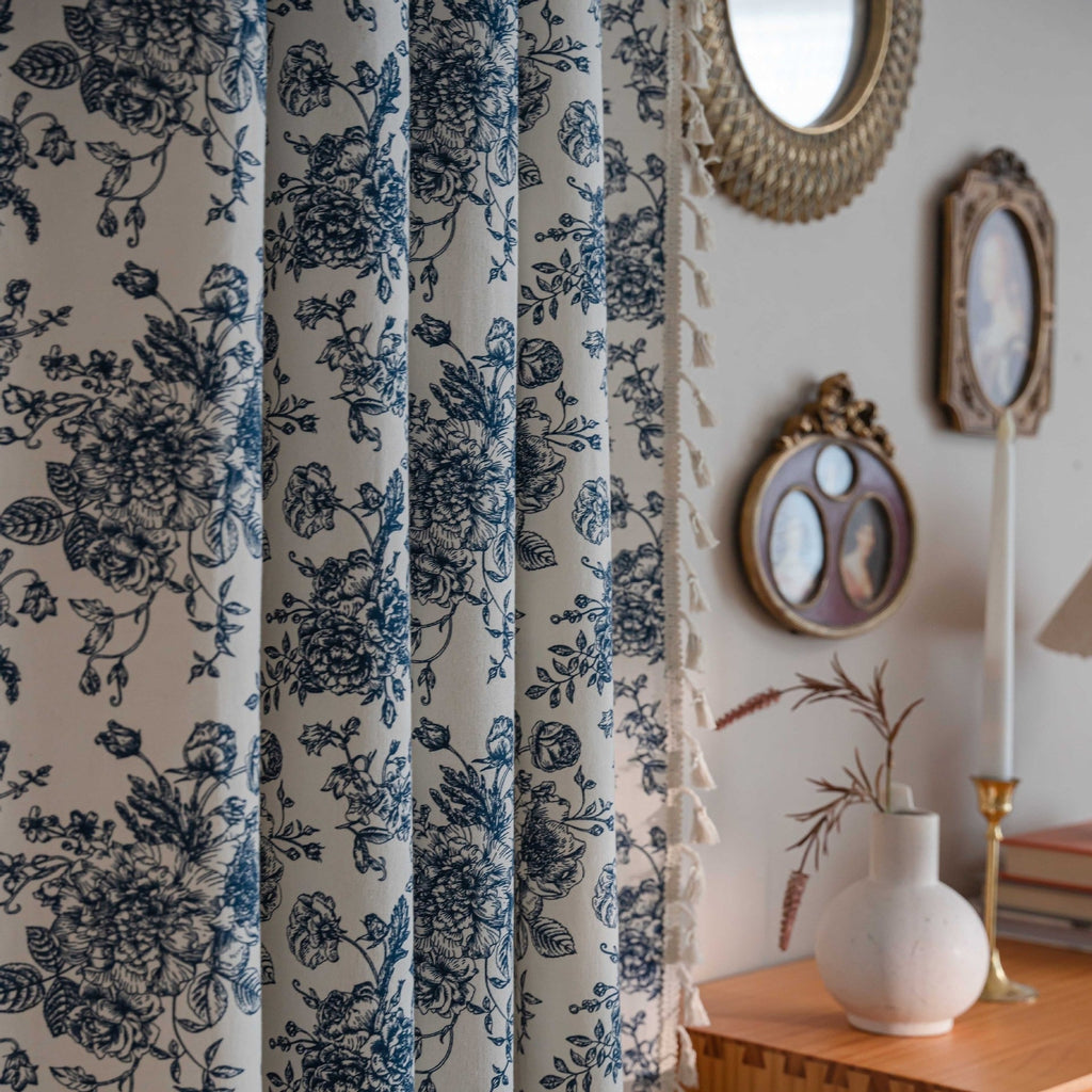 Blue Dream Tassel Curtain