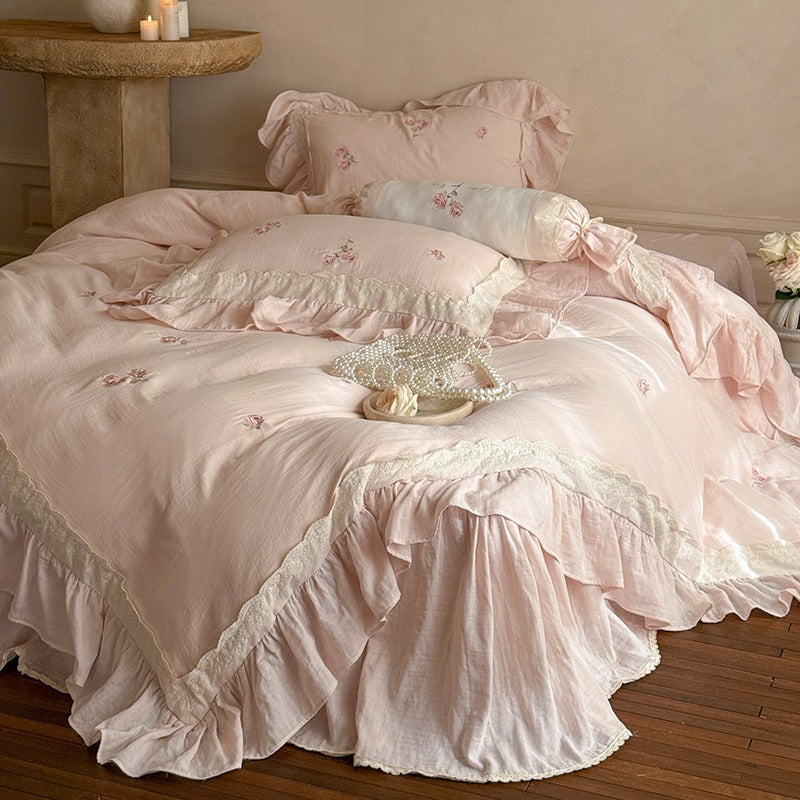 Provence Rose Lace Bedding