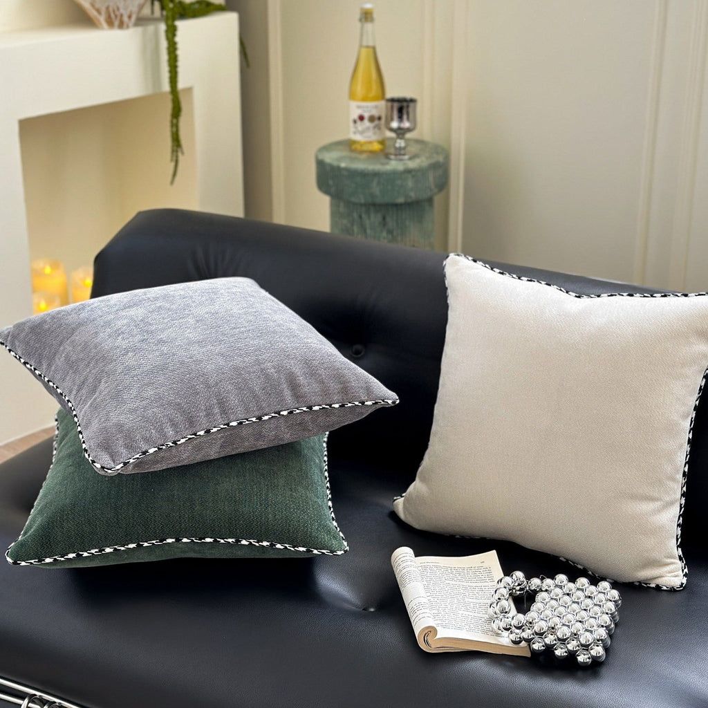 Whipstitch Chenille Cushion