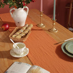 Pumpkin Ruffle Table Runner