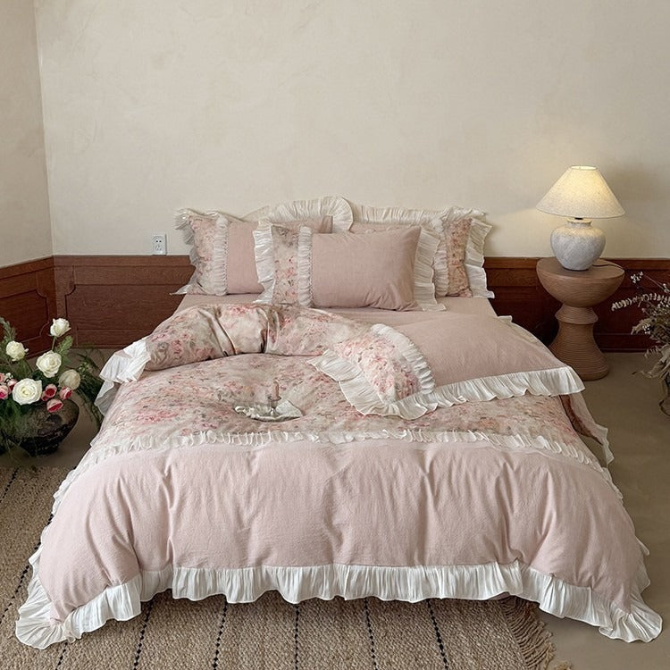 French Countryside Rose Bedding Set