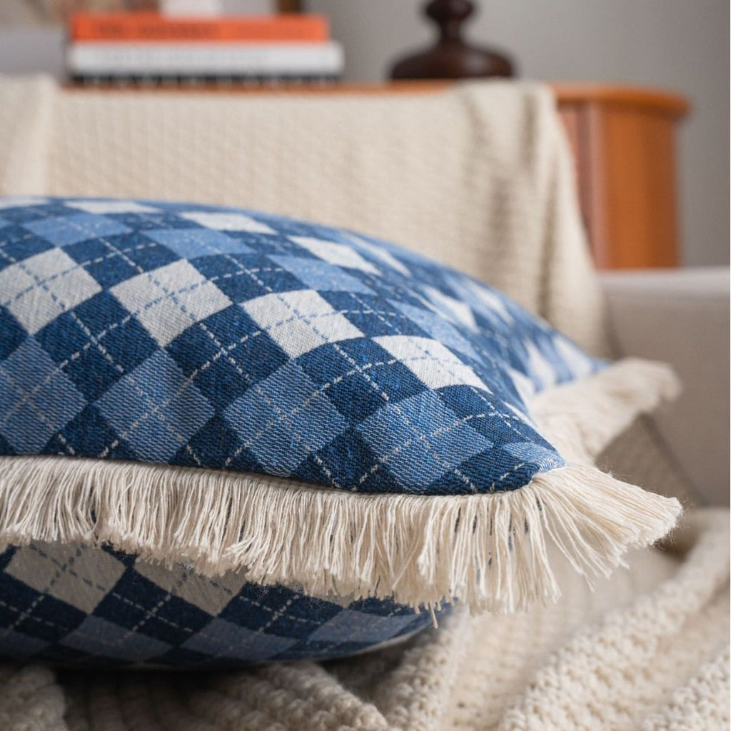 Disco Diamond Fringe Cushion