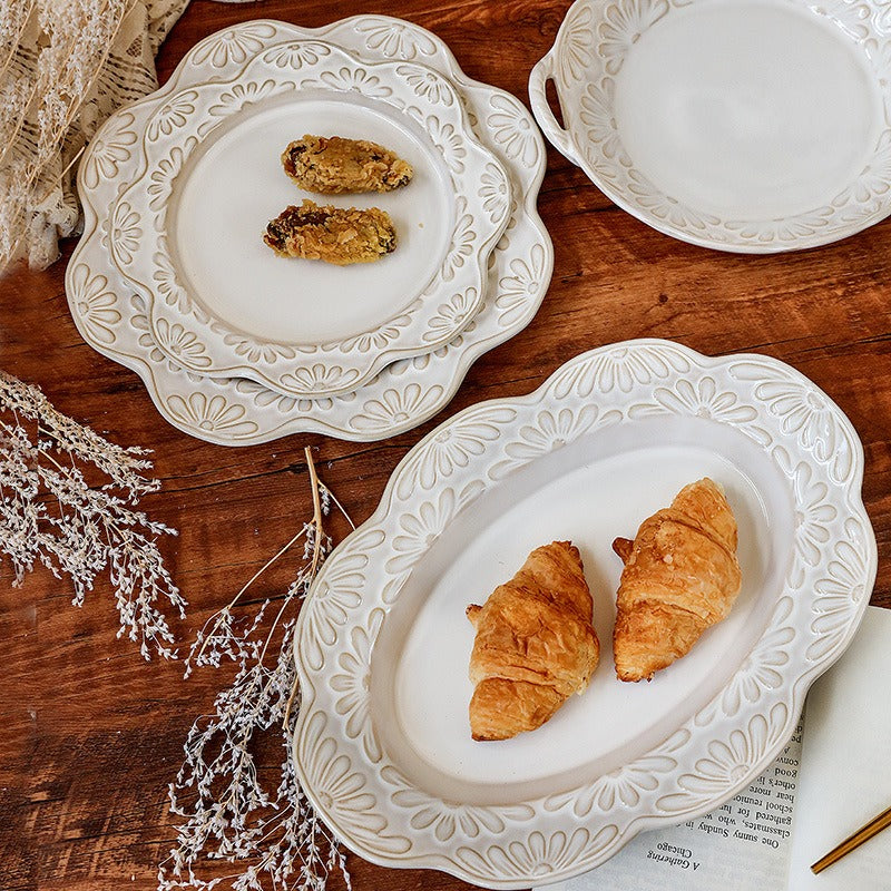 Garland Embossed Ceramic Dinnerware