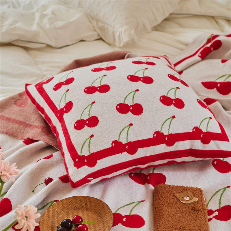Cherry Blanket & Cushion