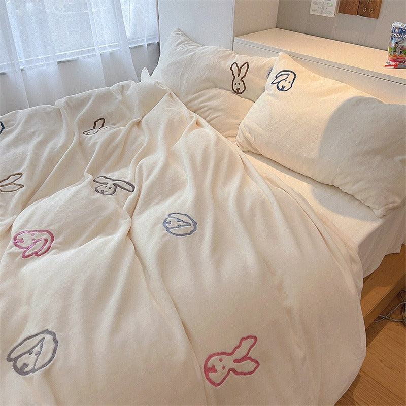 Warm Bunny Bedding Set