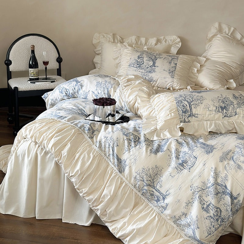 Courtly Blue Quilt Cover Set